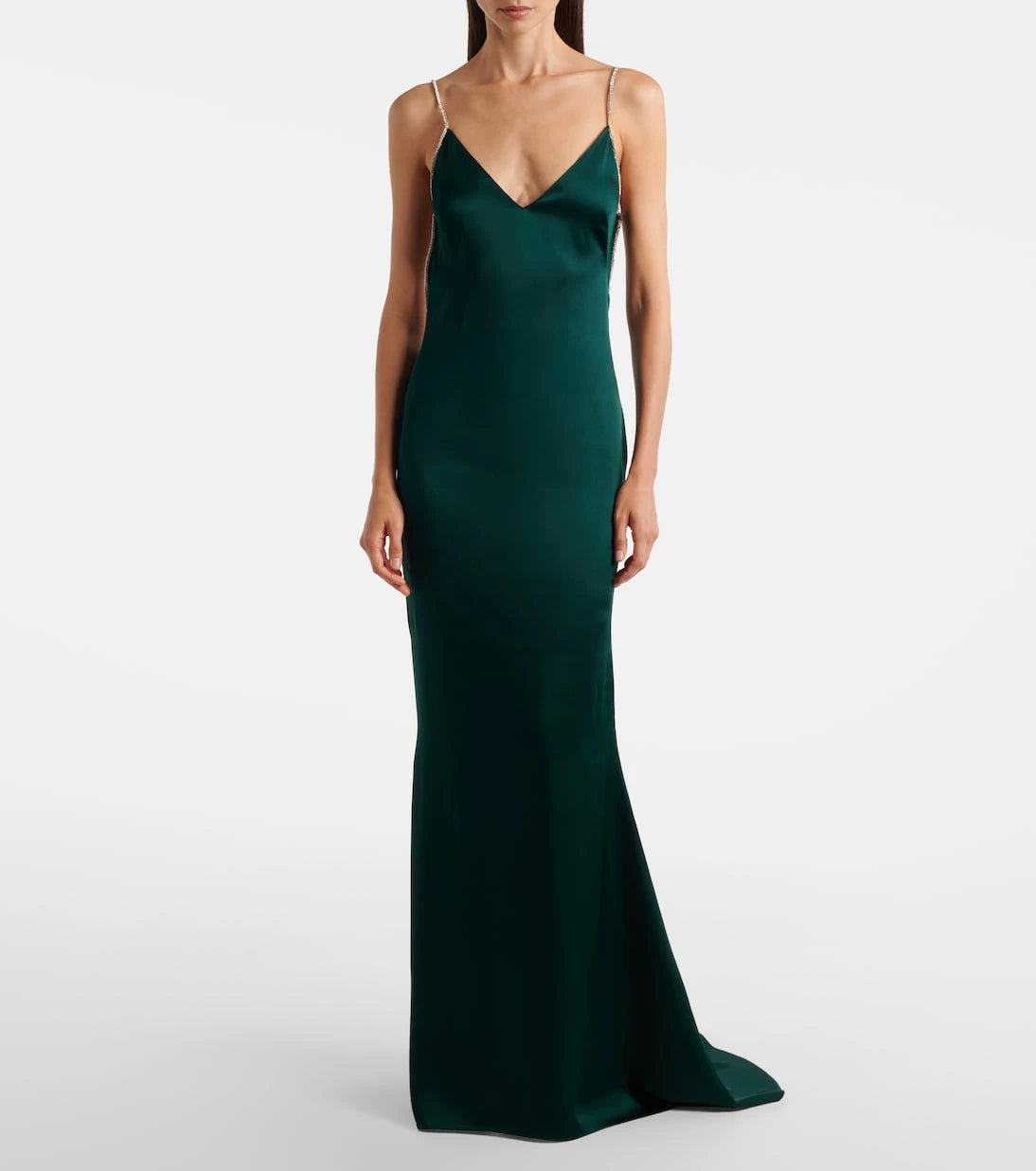 Tom Ford - Crystal-embellished satin slip dress