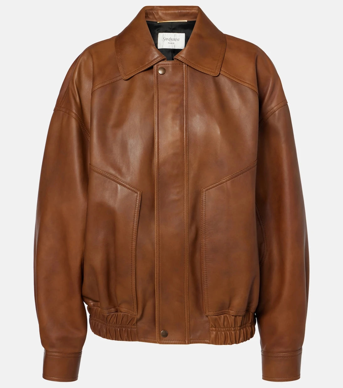 Saint Laurent - Leather bomber jacket