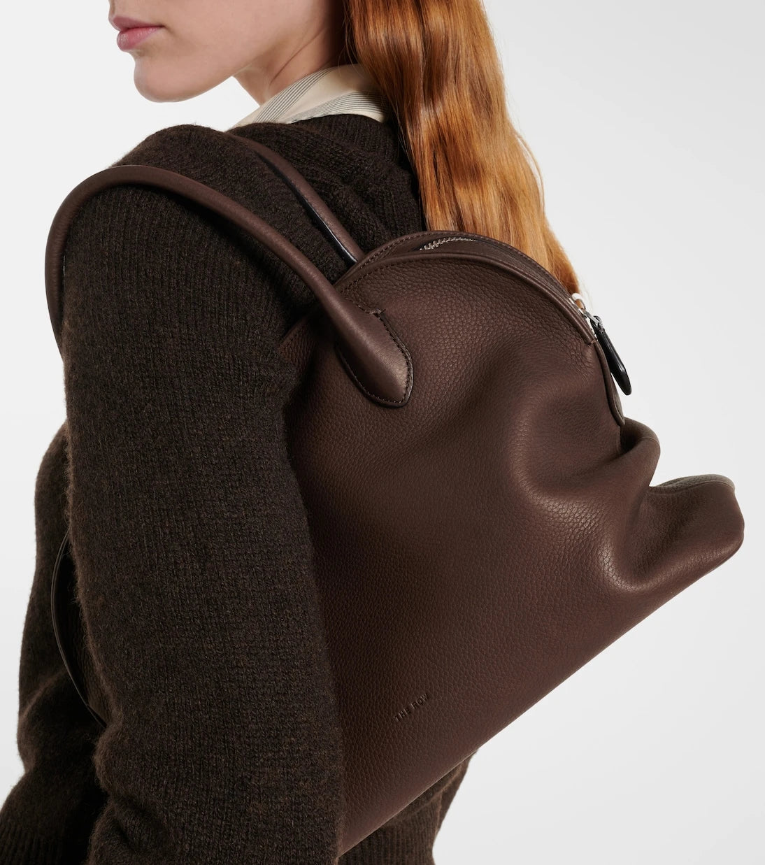The Row - Agnes 12 Medium leather tote bag