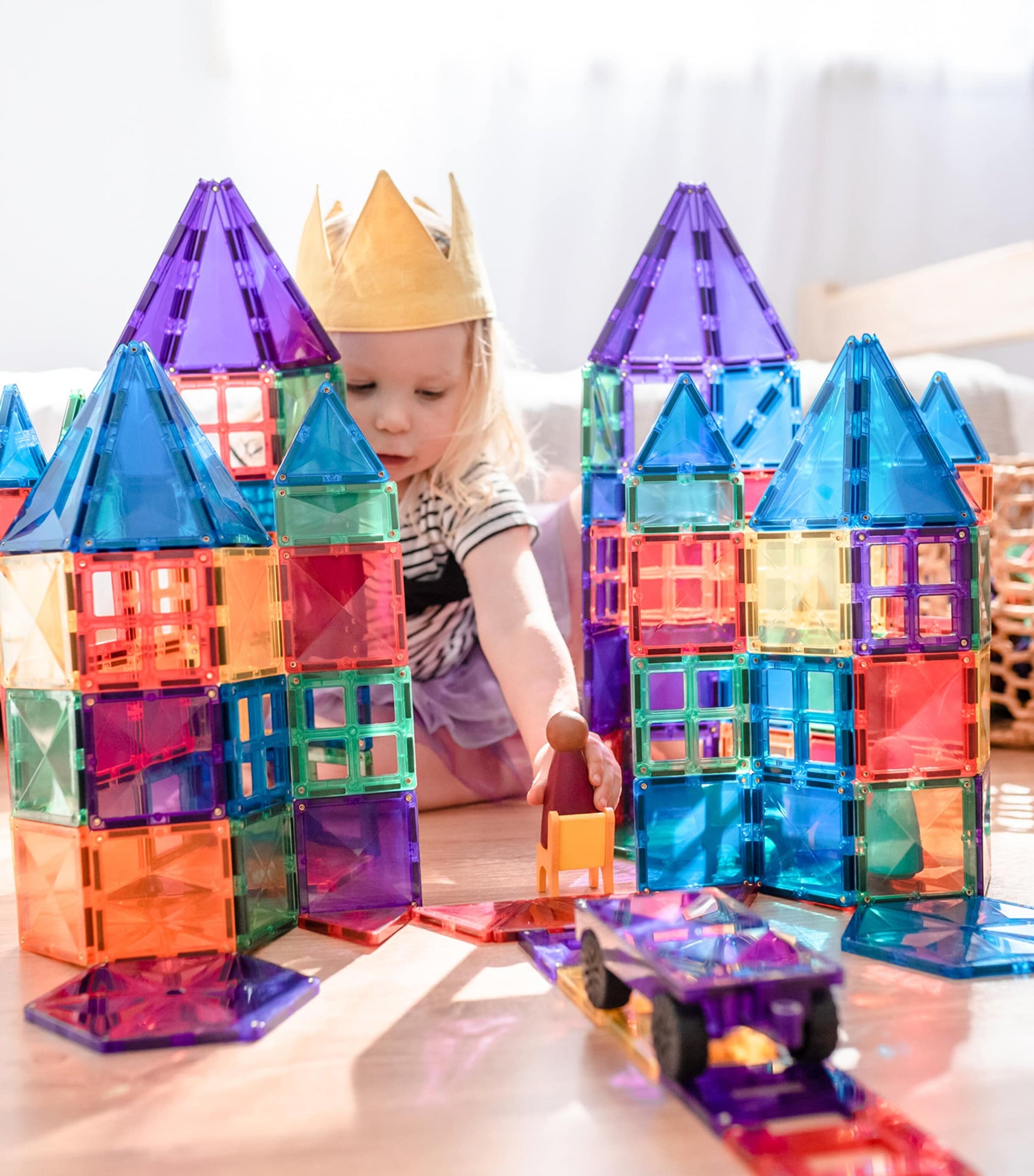 Connetix Tiles Magnetic Rainbow Tiles