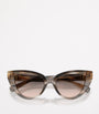 Dolce & Gabbana Grey Cat Eye Sunglasses