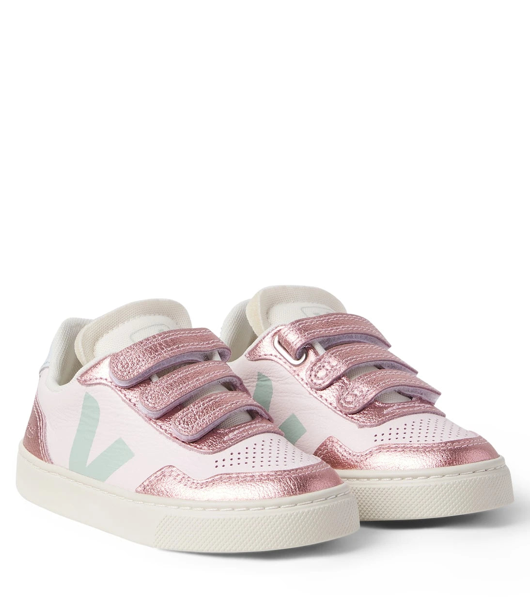 Veja Kids - x Bonpoint V-90 leather sneakers
