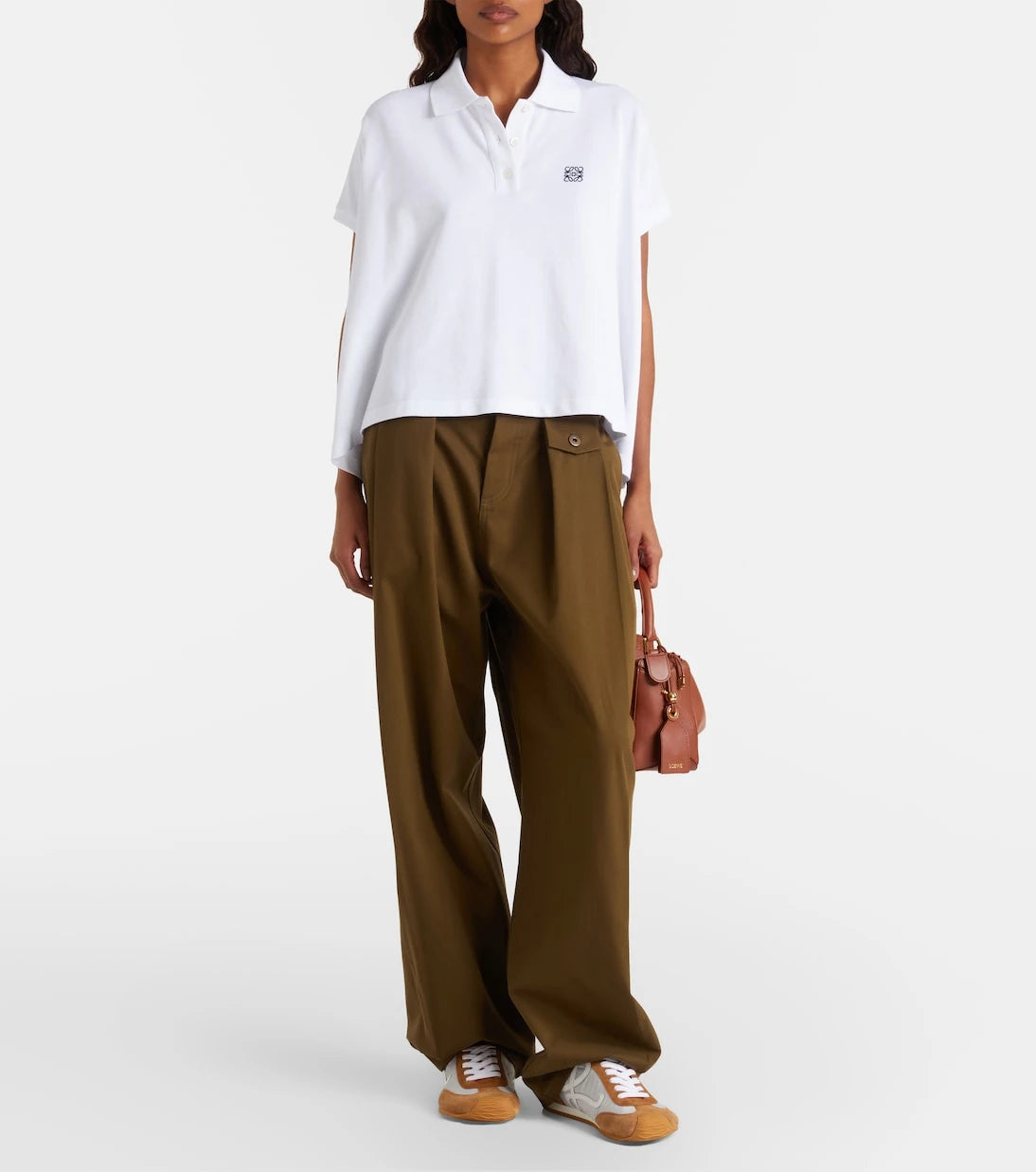 Loewe - Asymmetric cotton piqué polo shirt