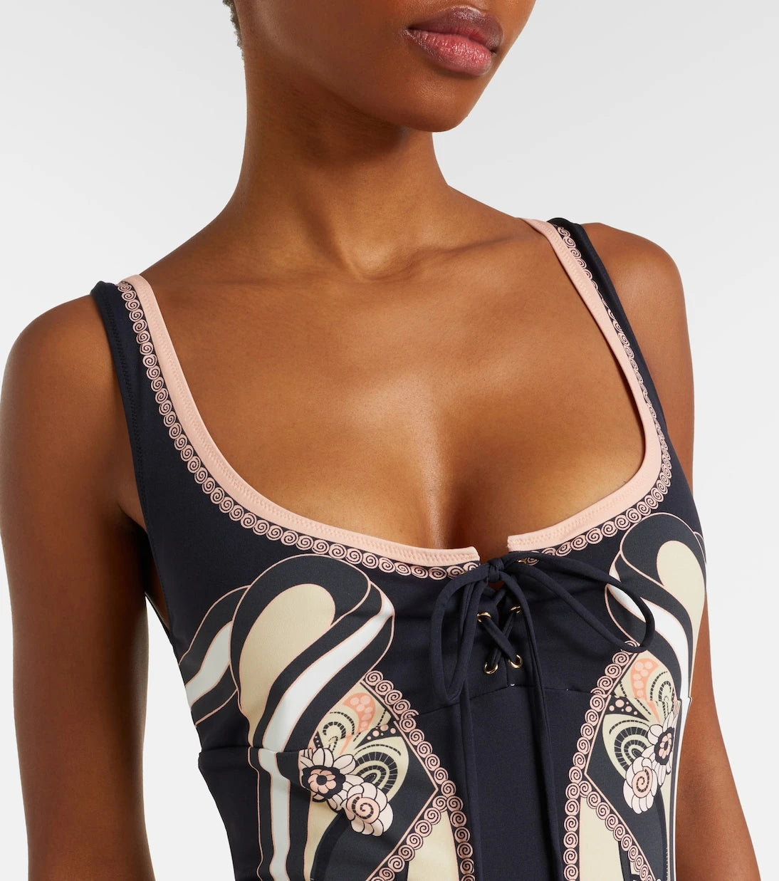 La DoubleJ - Sunset printed swimsuit