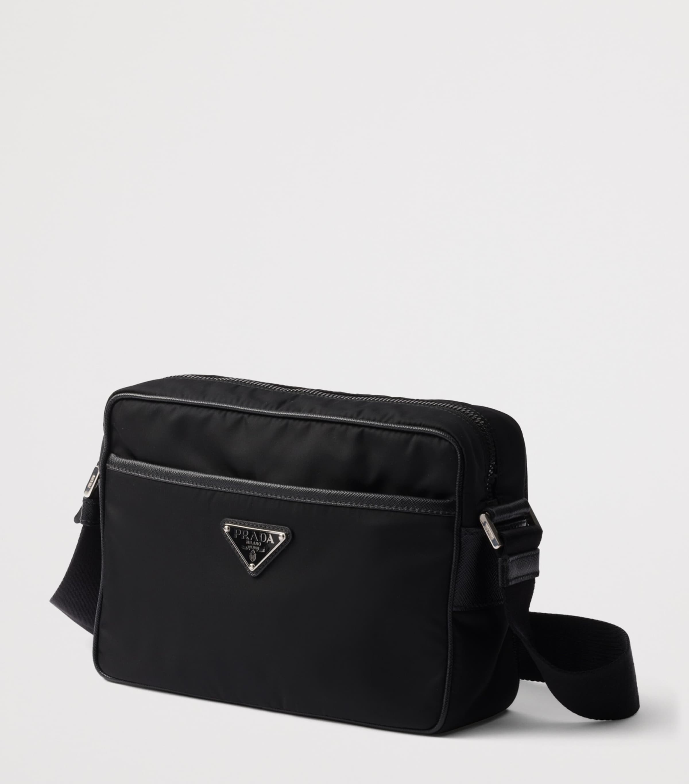Prada Re-Nylon Saffiano Leather-Trim Shoulder Bag