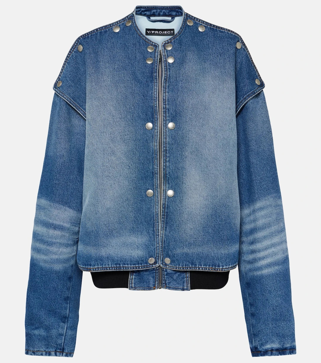 Y/Project - Snap Off denim bomber jacket