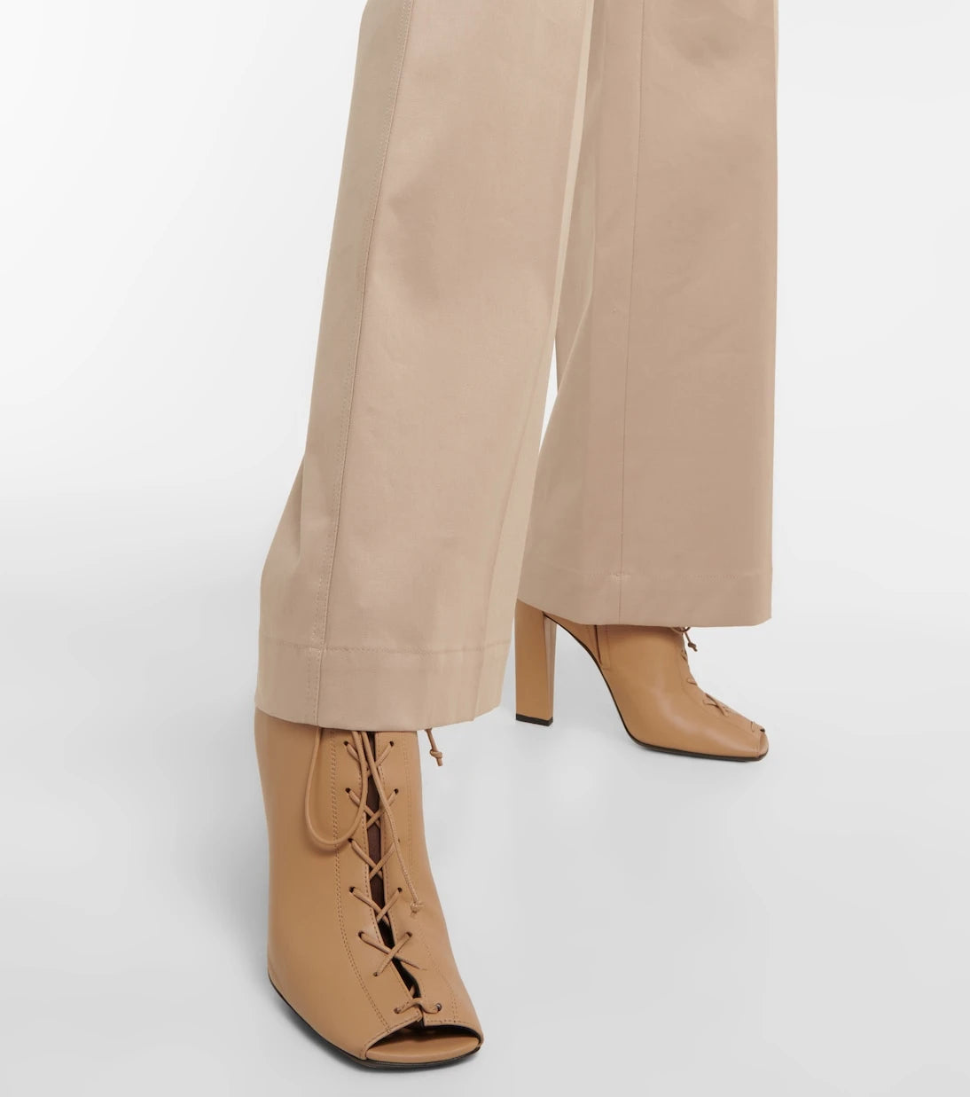 Victoria Beckham - Reece lace-up leather ankle boots