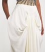 Stella McCartney Ivory Satin Crystal Maxi Dress