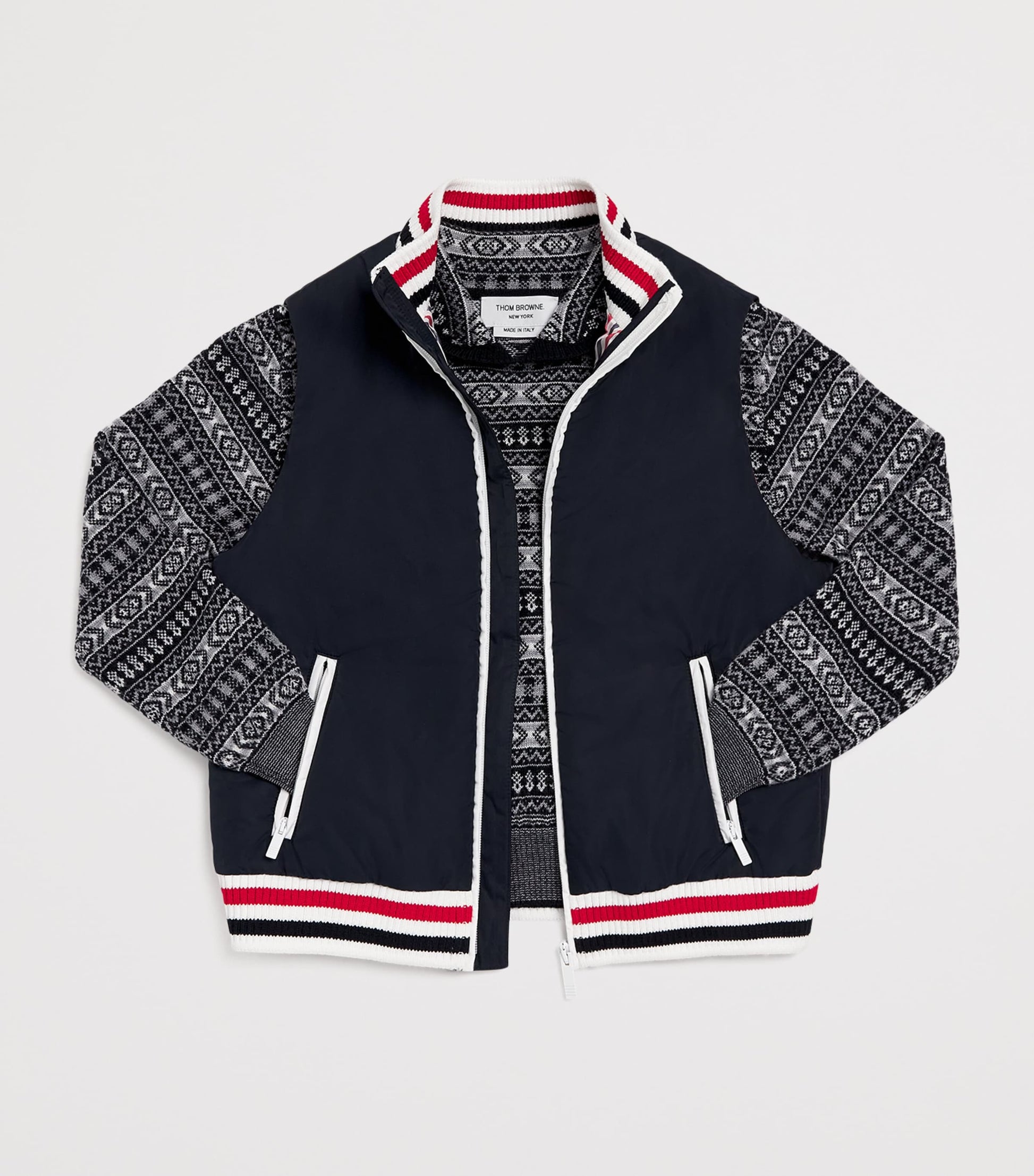 Wool Fair Isle Sweater (2-12 Years) NAVY