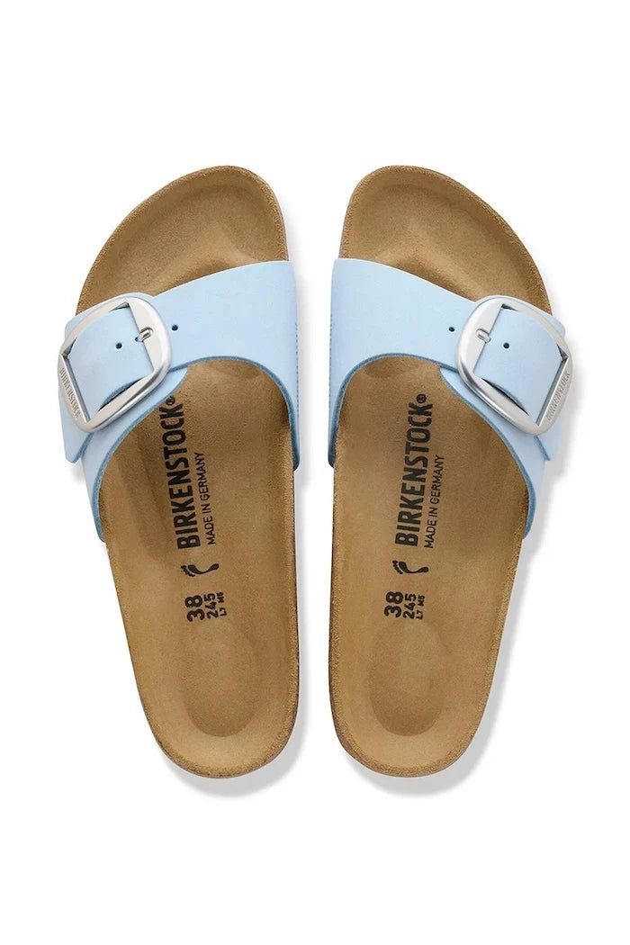 Birkenstock чехли дамски от кожа Madrid Big Buckle