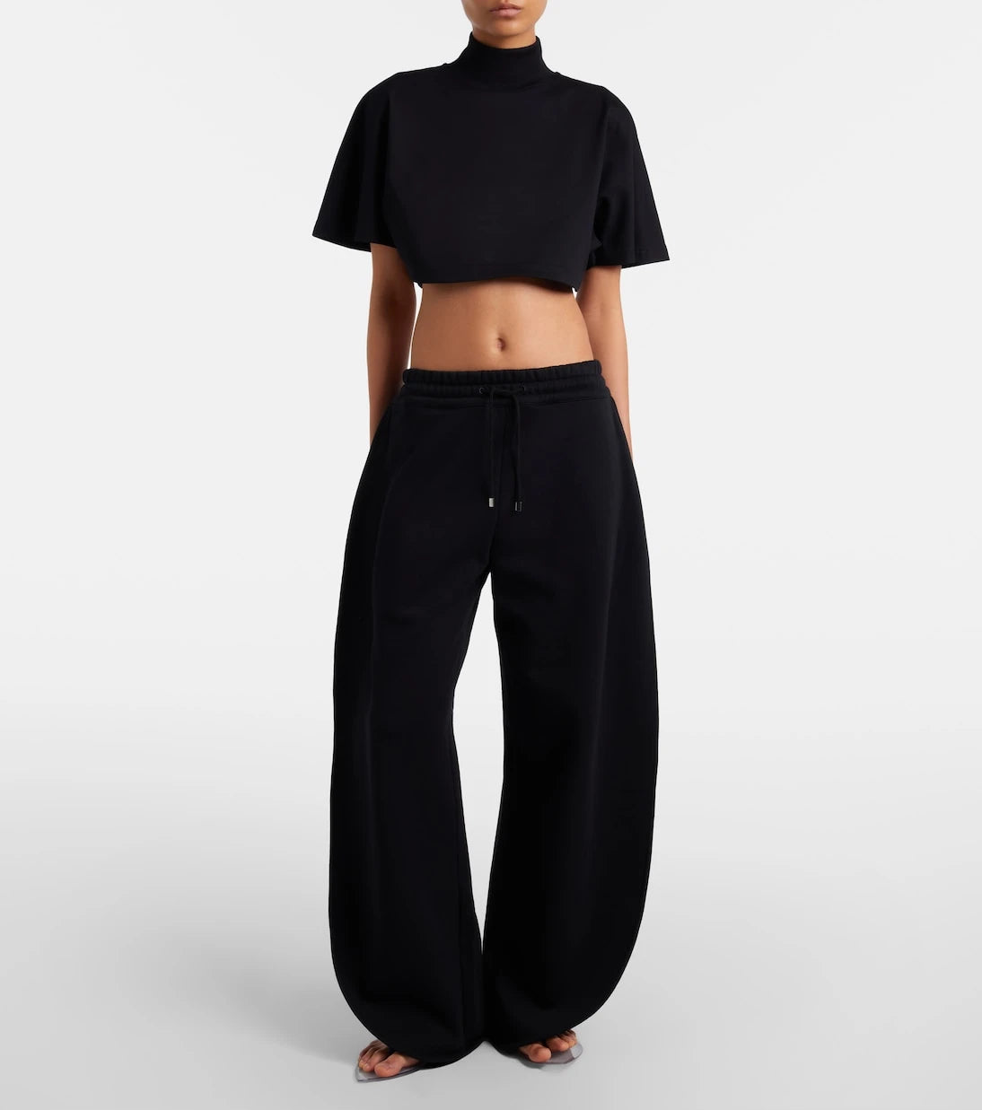 Alaïa - Cotton fleece sweatpants