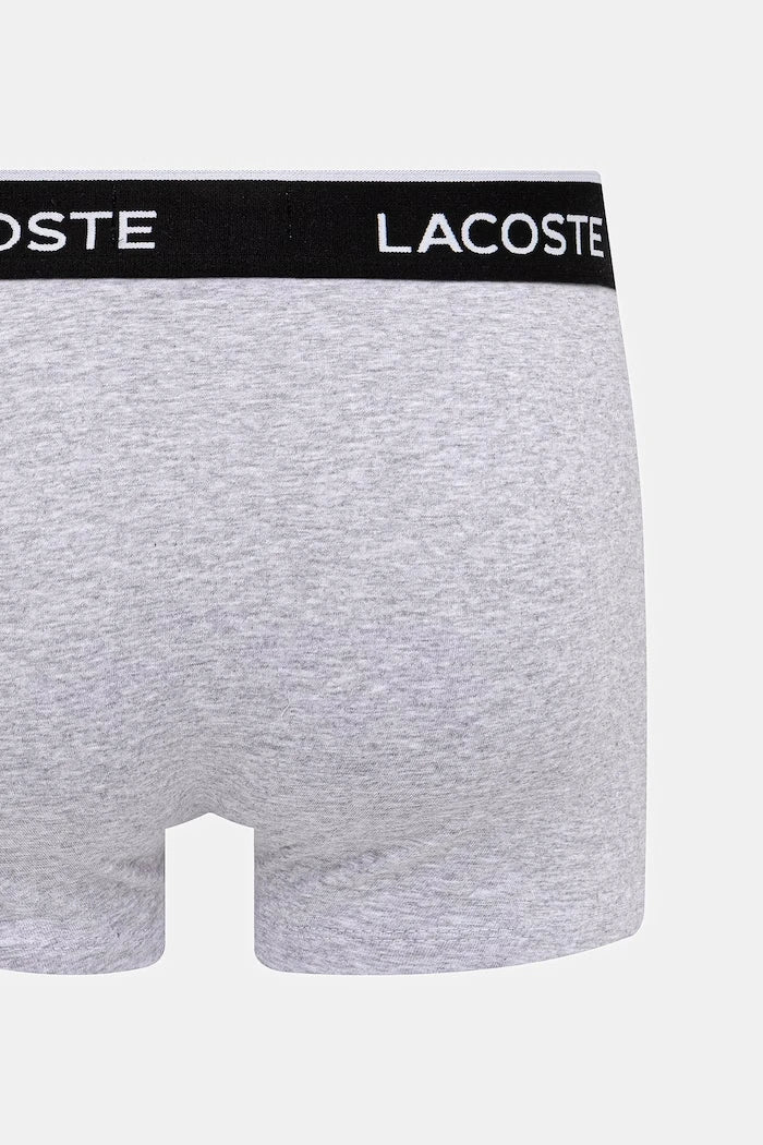 Lacoste erkek pamuklu elastan dar kesim boxer 3'lü