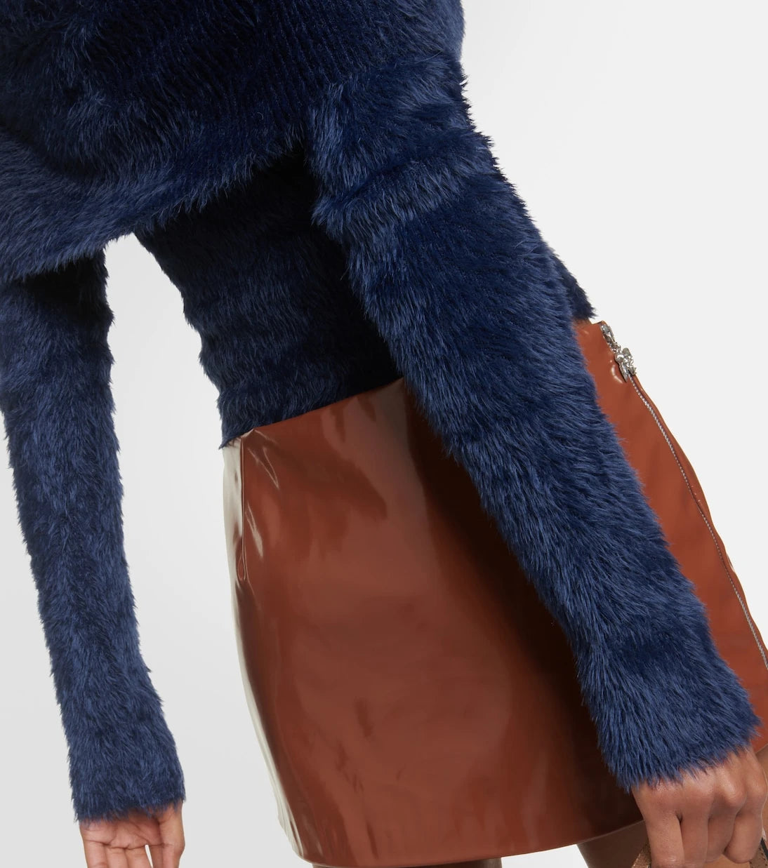 Acne Studios - Off-shoulder cropped sweater