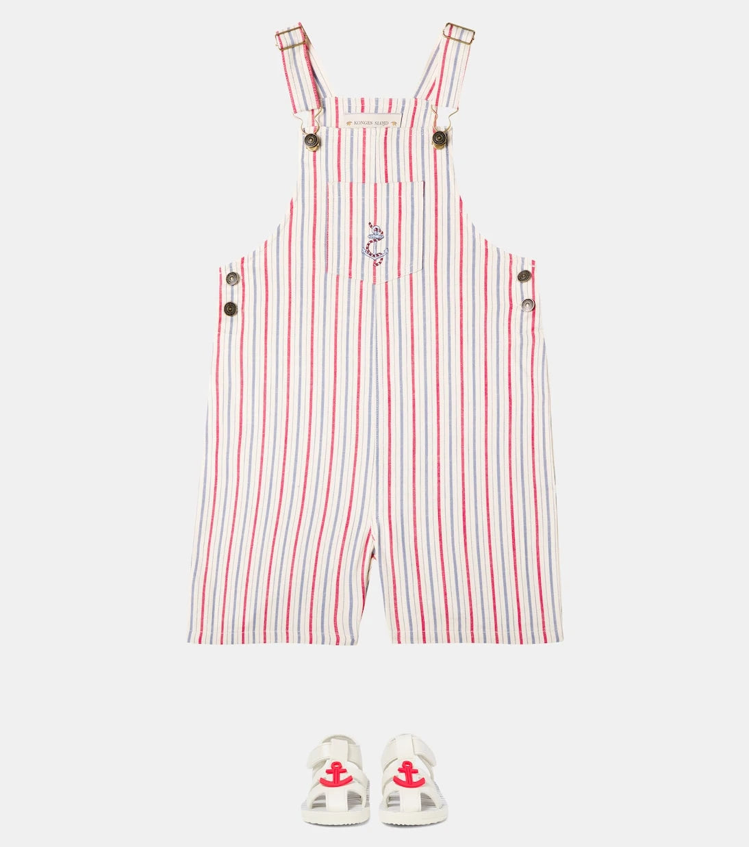 Konges Sløjd - Marlon striped cotton twill overalls