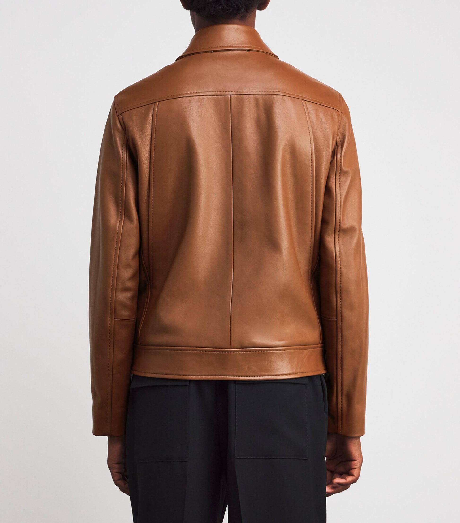 Paul Smith Brown Leather Jacket