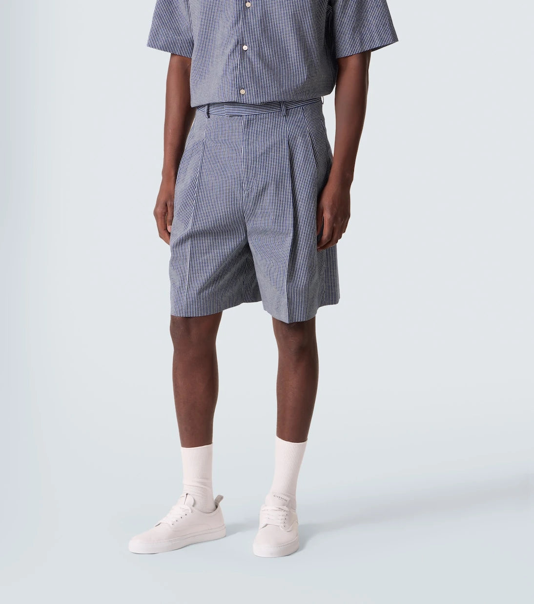 Givenchy - Checked cotton Bermuda shorts