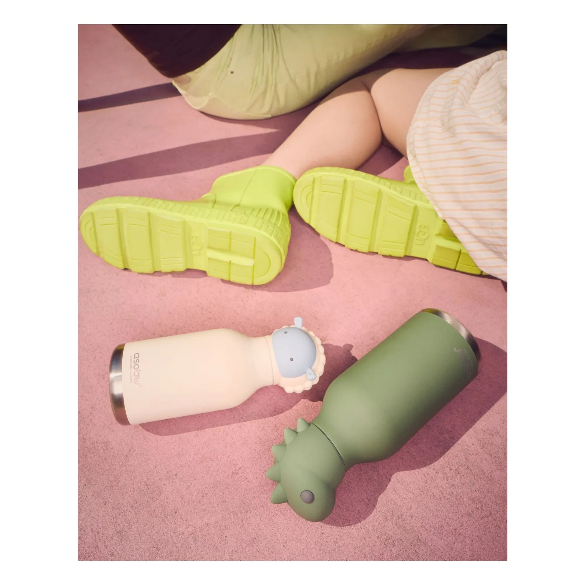 Asobu - Dinosaur stainless steel water bottle | Green