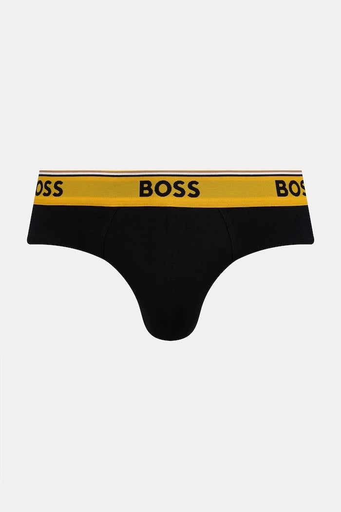 BOSS erkek pamuklu elastan slip brief 3'lü