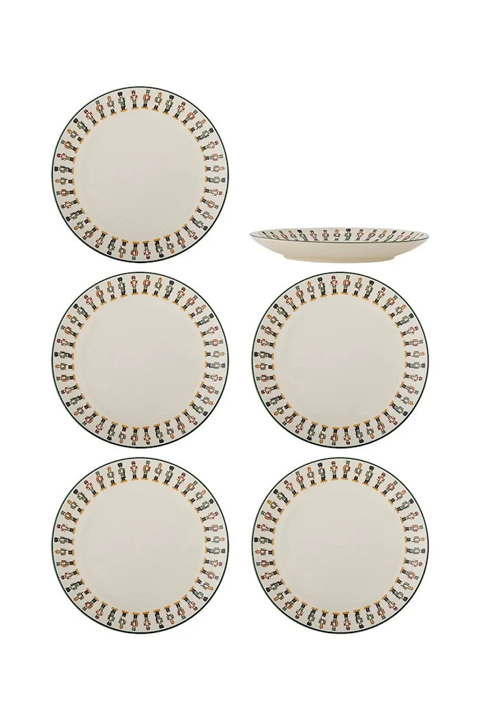Bloomingville Jolly Yılbaşı Tatlı Tabak Seti 20 x 3 cm (6'lı)