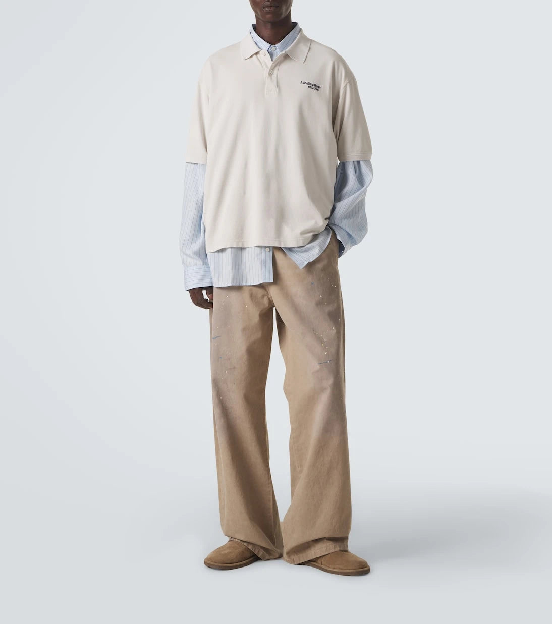 Acne Studios - Cotton twill wide-leg pants