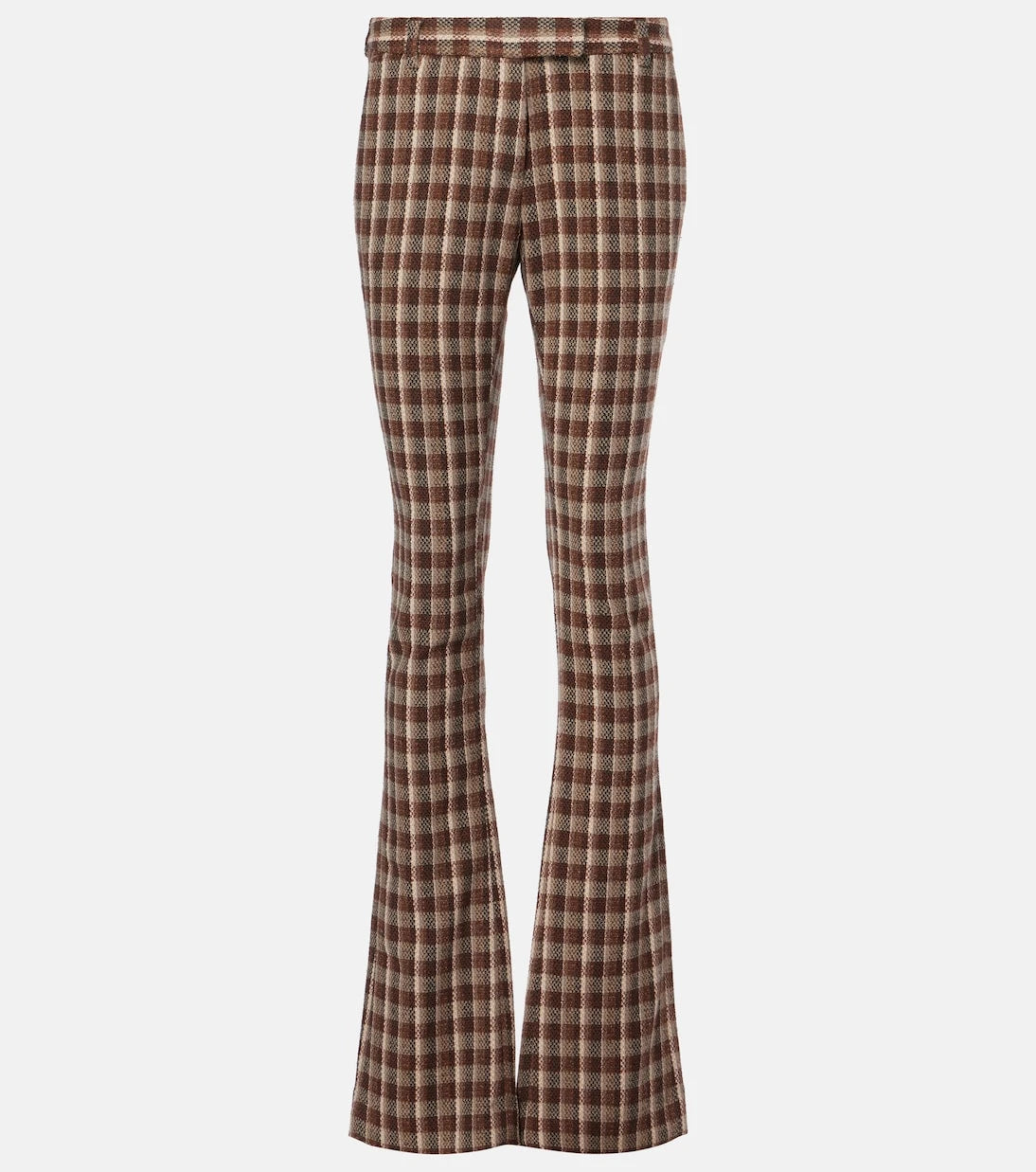 Acne Studios - Checked wool and cotton-blend flared pants