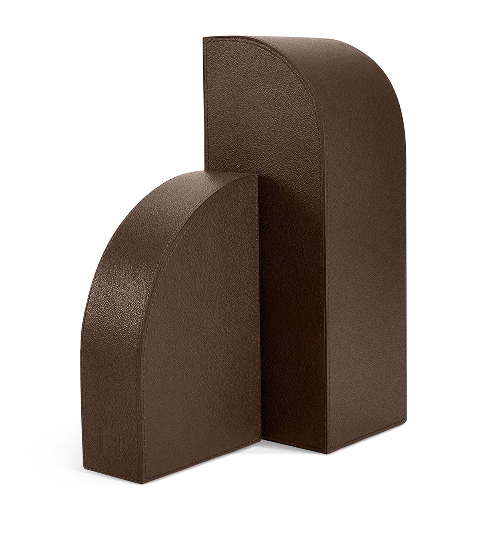Leather Left Cubist Bookend