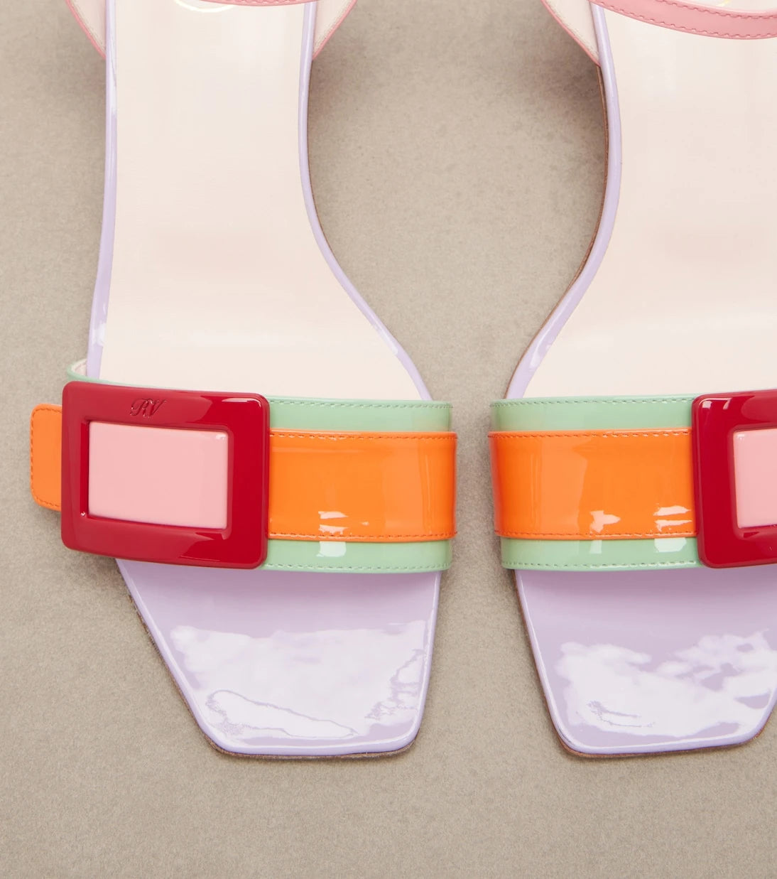 Roger Vivier - Belle Vivier patent leather sandals