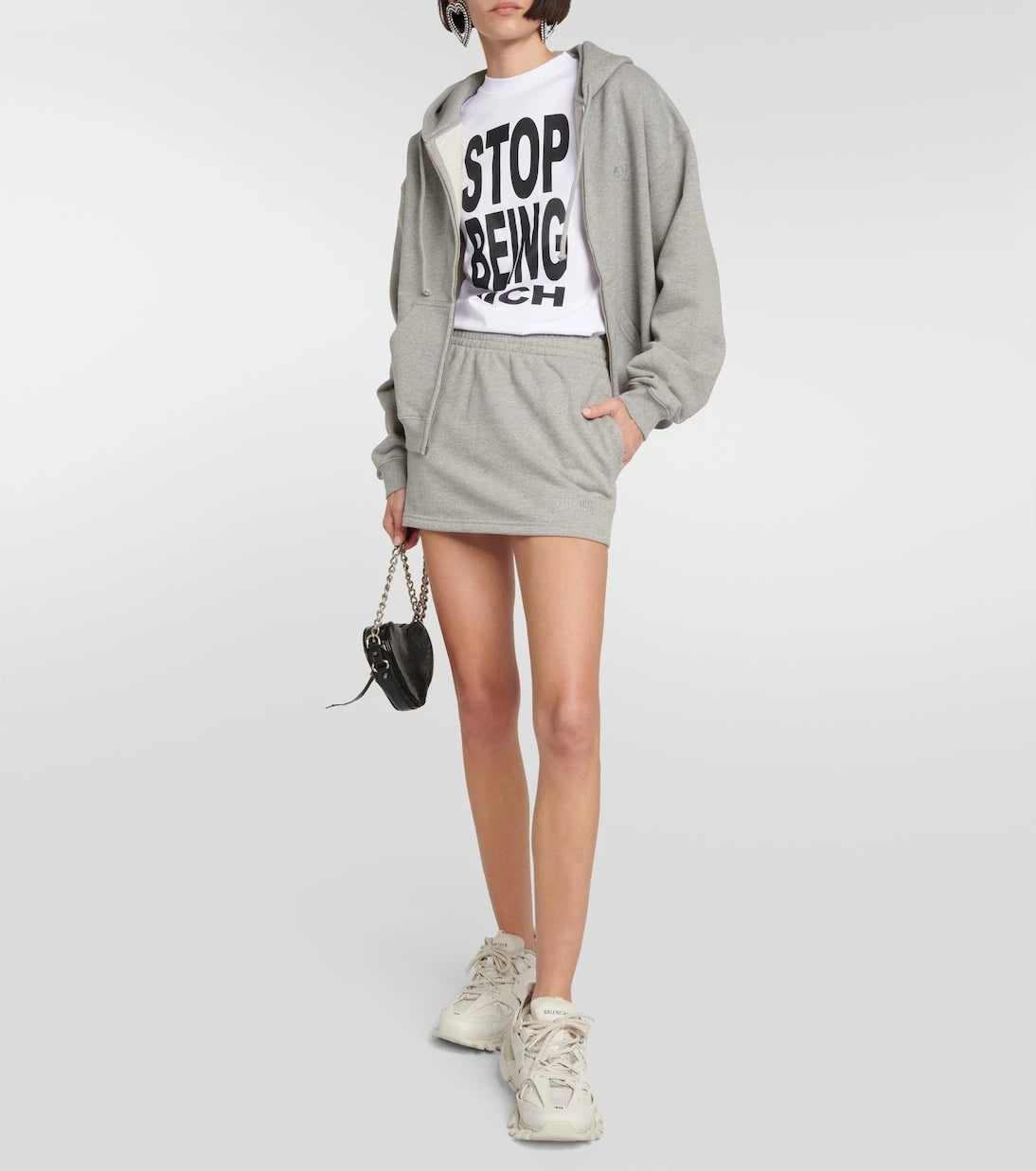 Vetements - Jersey miniskirt