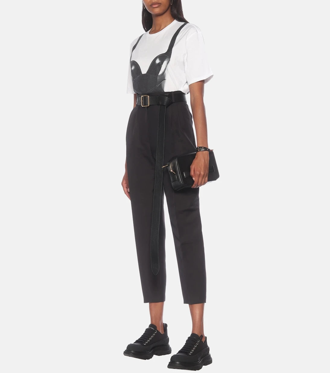 McQueen - Tread Slick leather sneakers
