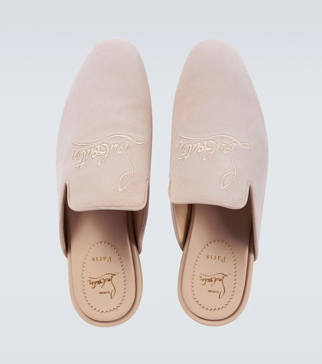 Christian Louboutin - Navy Coolito Flat mules