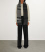 Cashmere Contrast Check Scarf