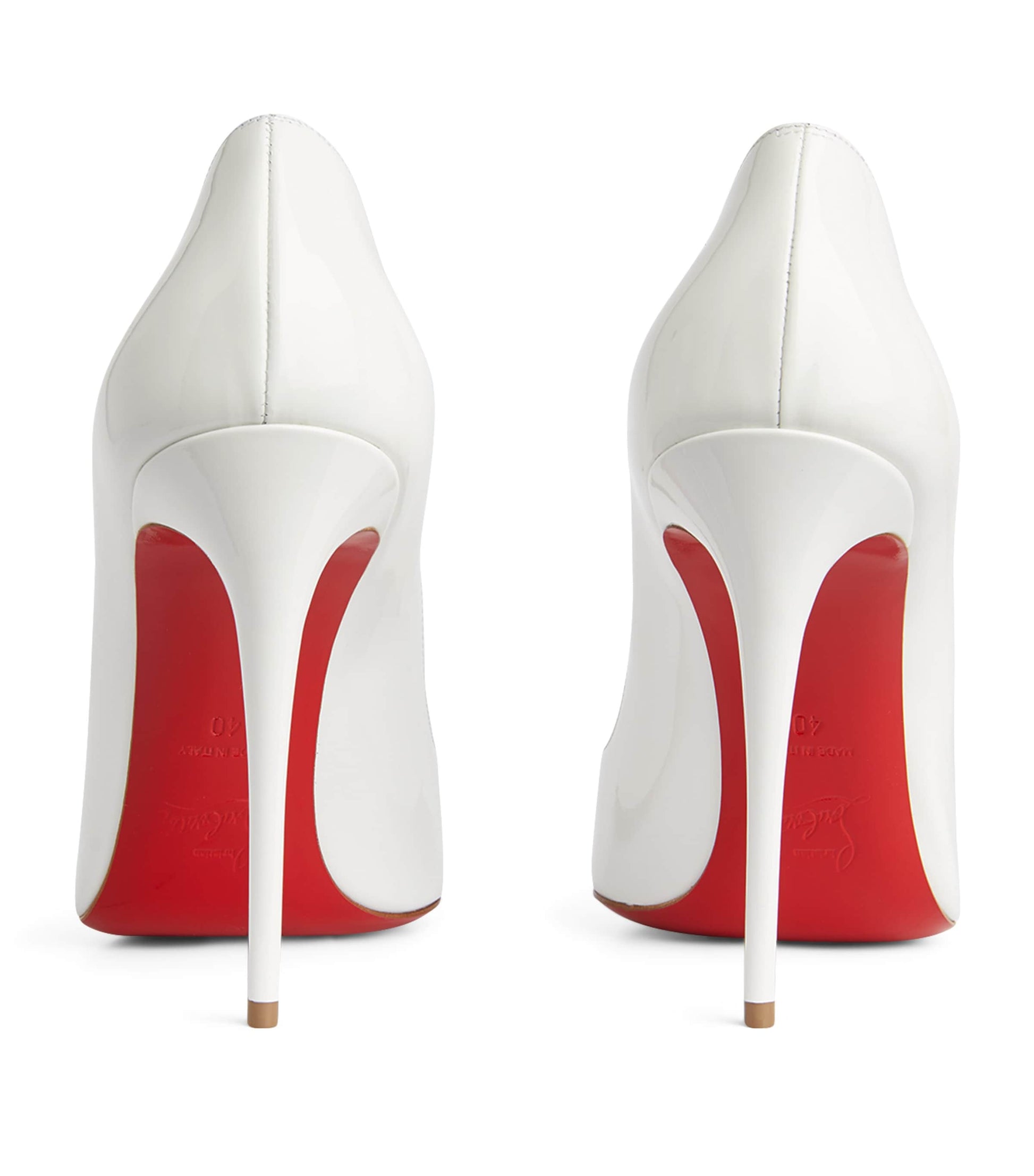 Christian Louboutin White Hot Chick Patent Leather Pumps 100