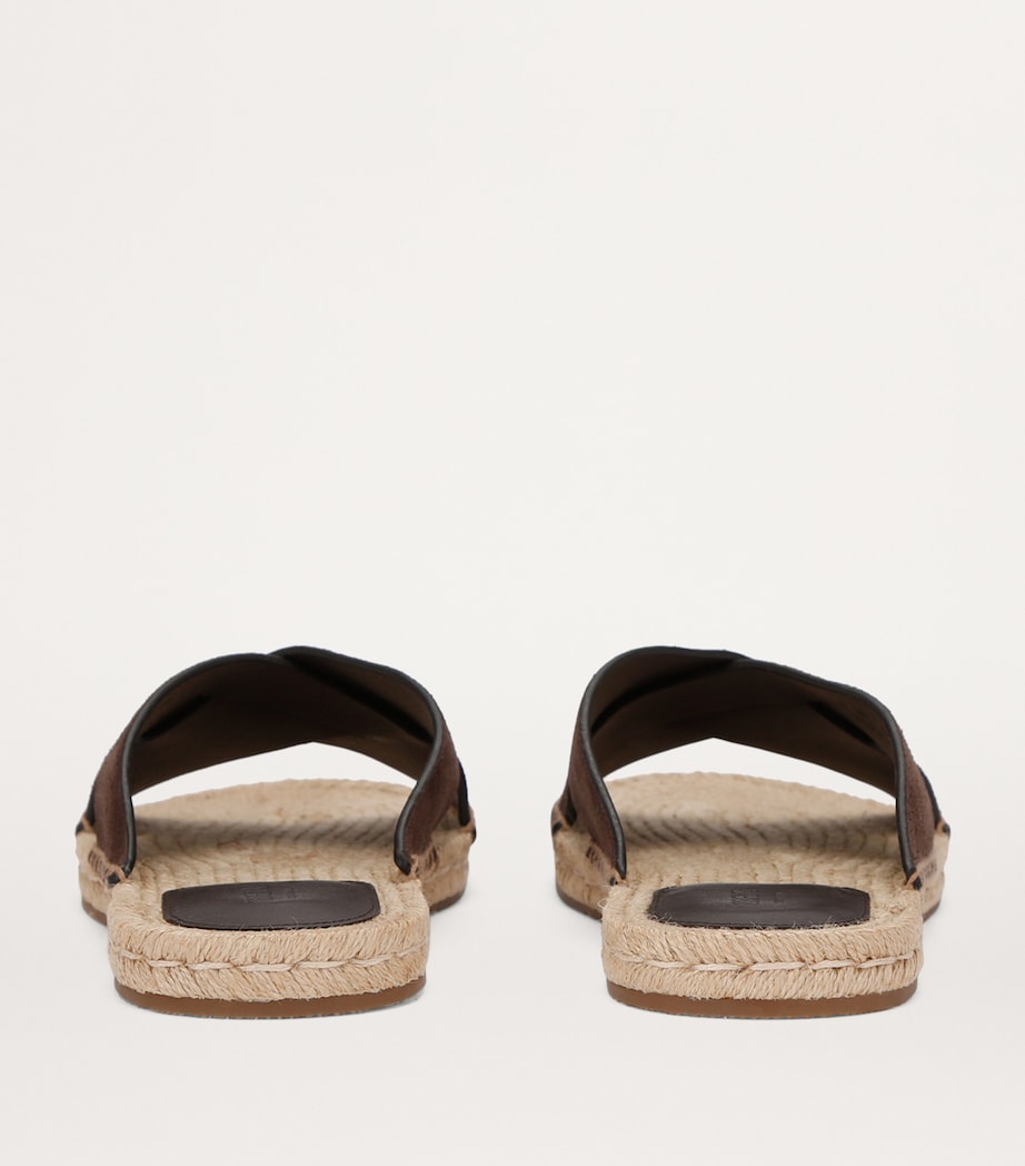 Zegna Suede Espadrille Sandals