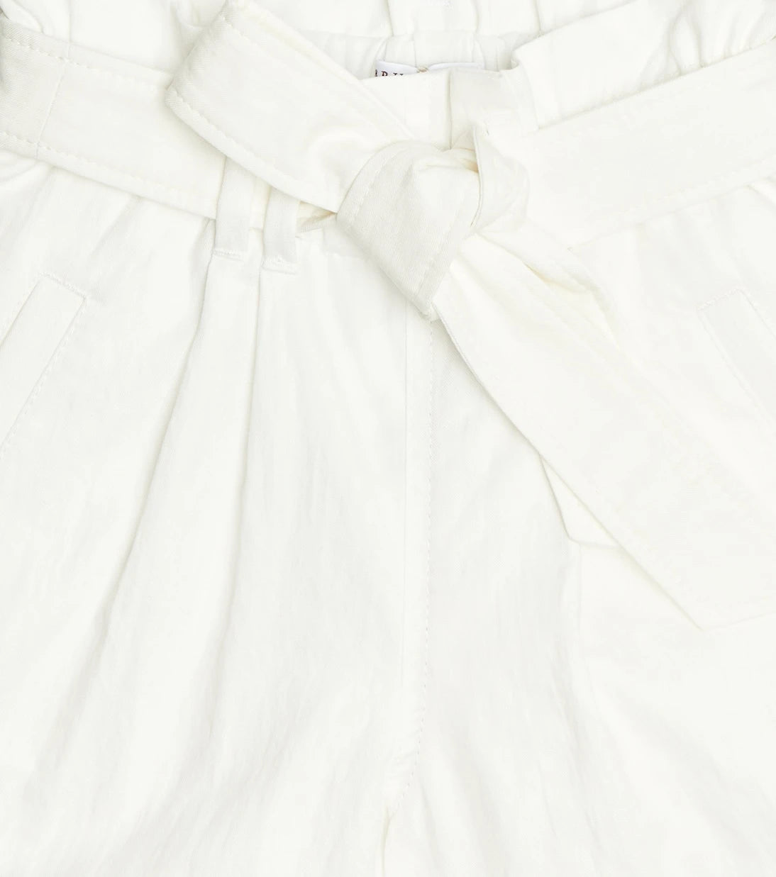 Brunello Cucinelli Kids - Cotton-blend paperbag shorts
