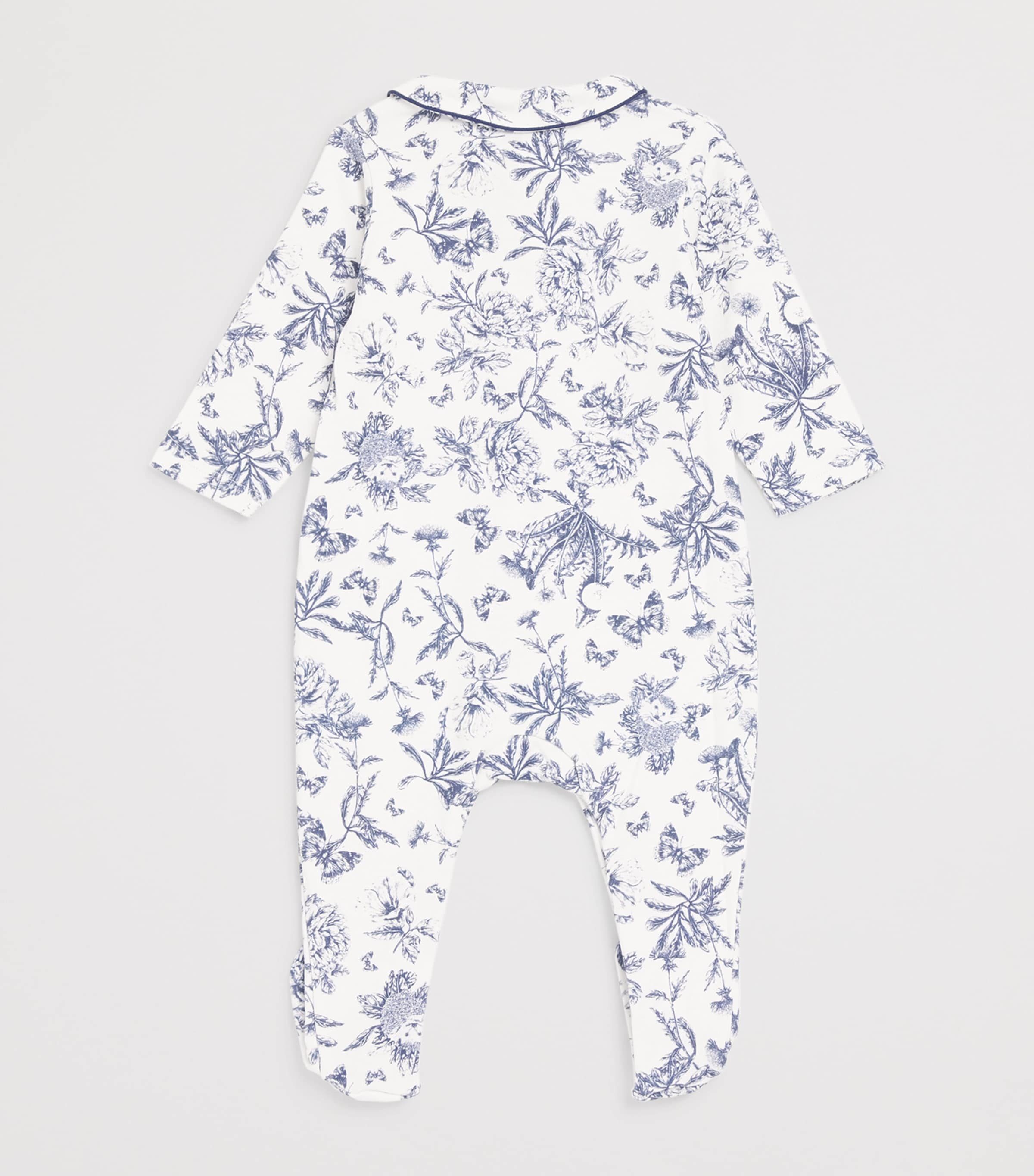 Cotton Toile de Jouy Sleepsuit (0-24 Months)