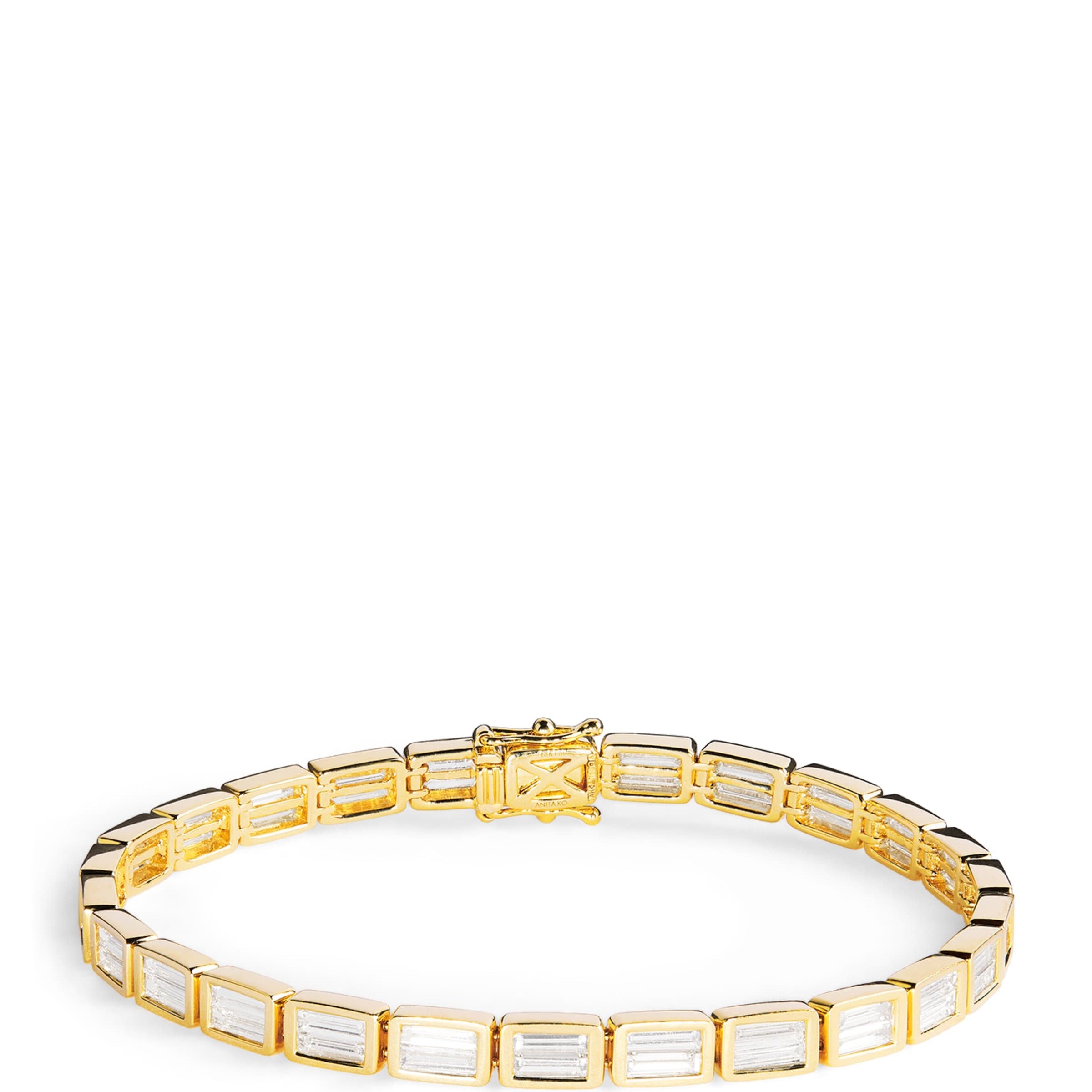 Yellow Gold and Diamond Bunny Bracelet