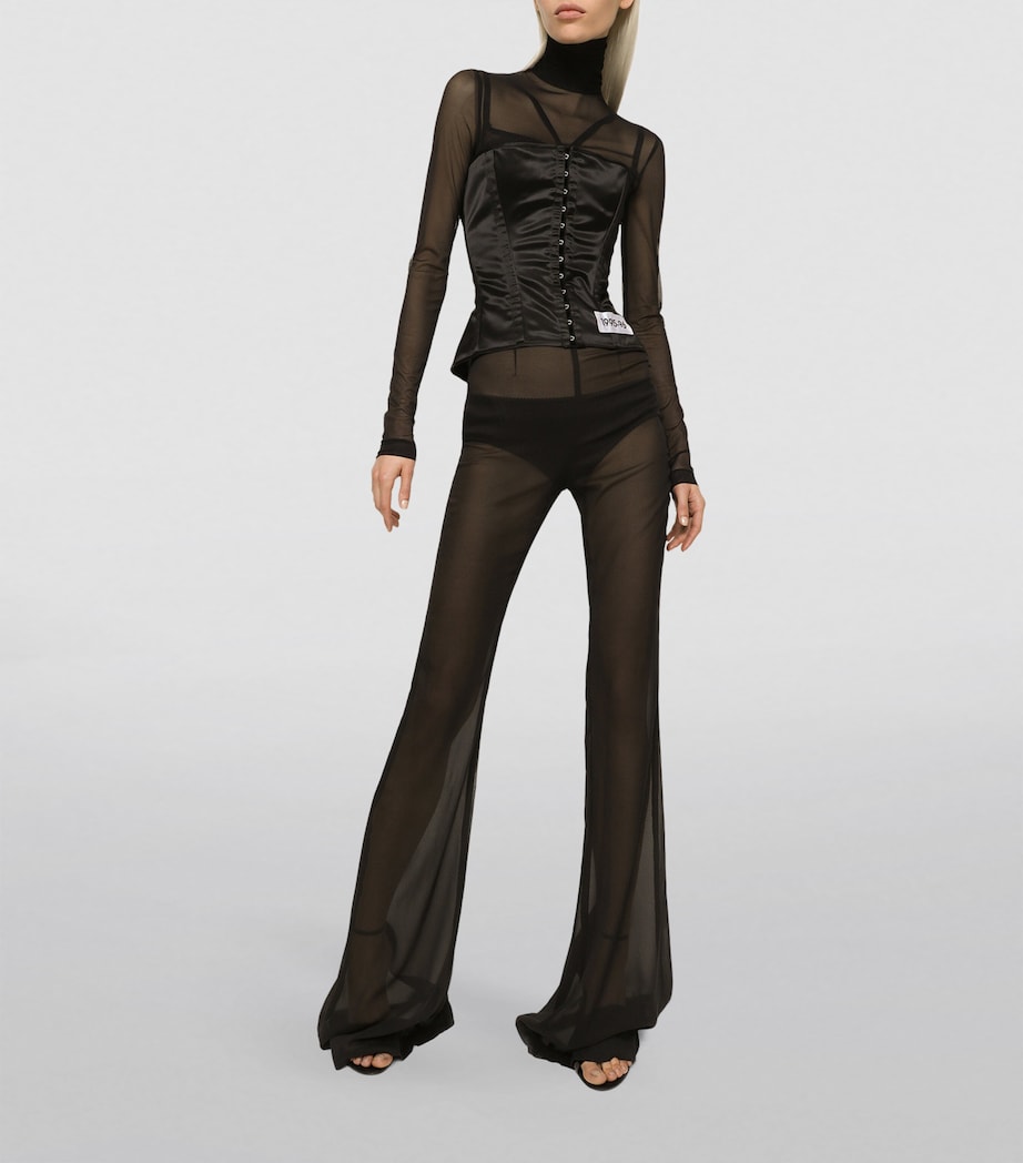 Dolce & Gabbana Multi Satin Corset Top