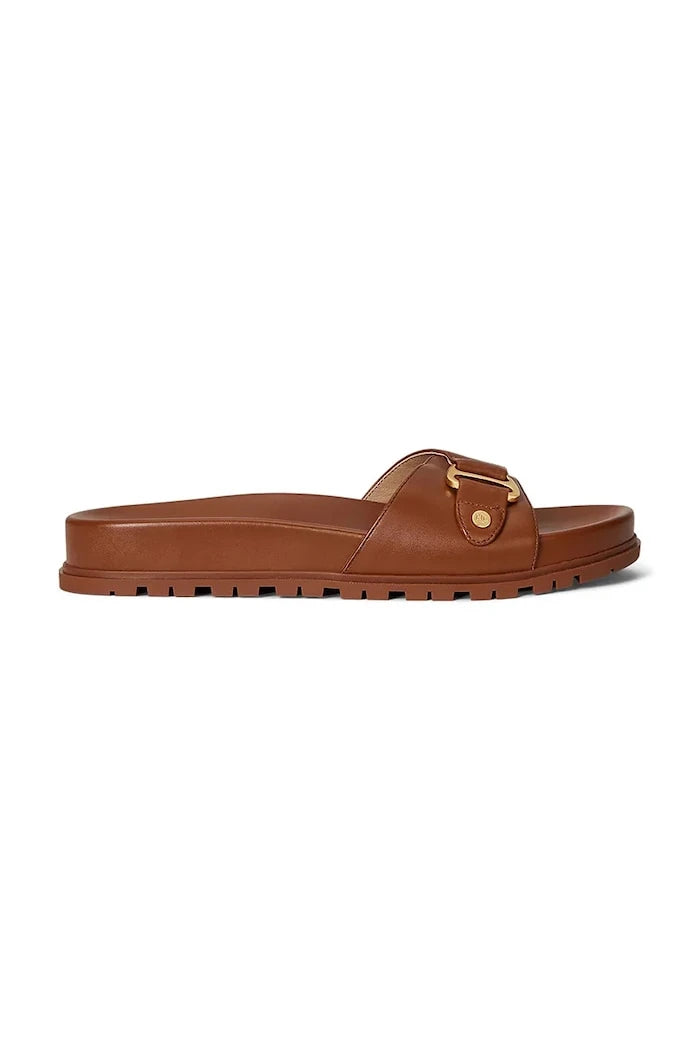 Lauren Ralph Lauren Kadın Deri Tasha Slide Terlik