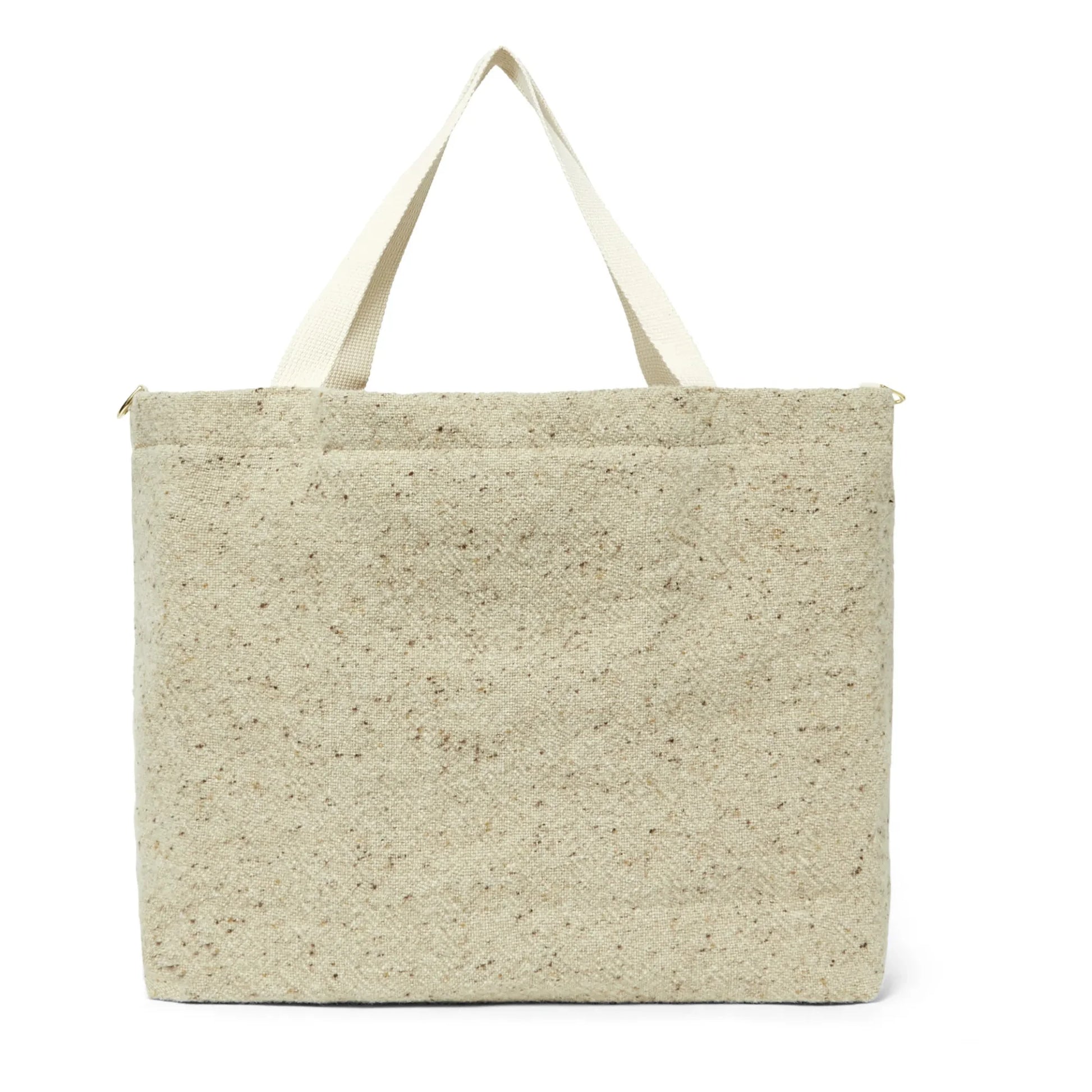 Adorna - Anna Wool and Linen Changing Bag | Heather beige