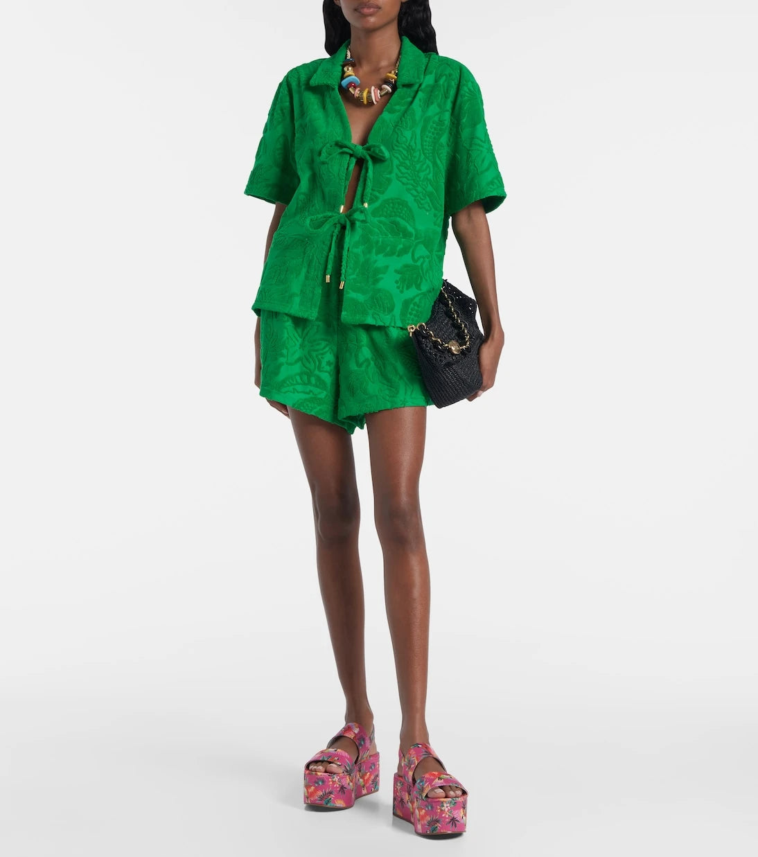 Farm Rio - Printed platform sandals