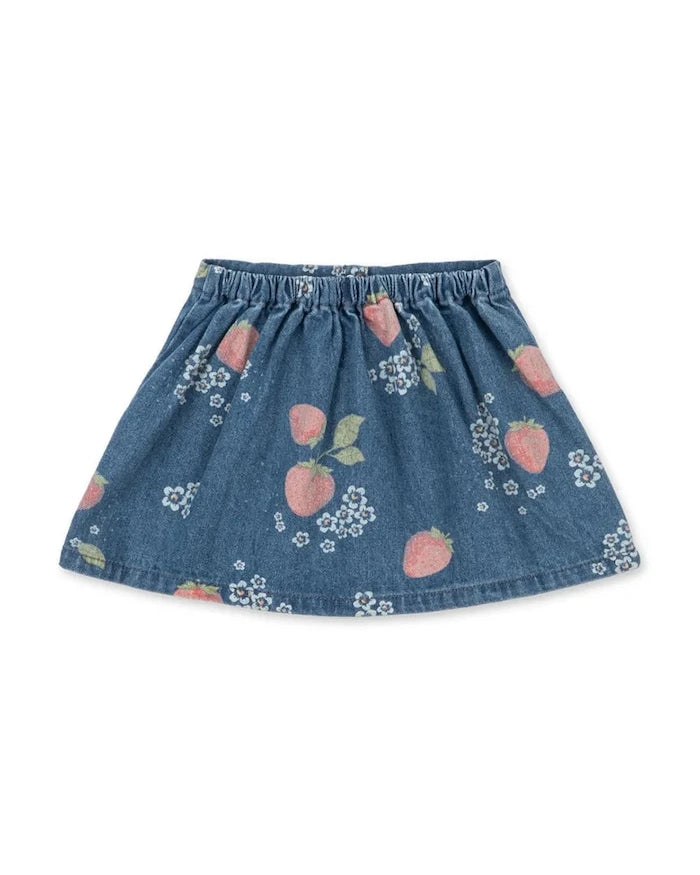 Konges Sløjd MAGOT SKIRT GOTS Çocuk Denim Etek