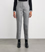 MAX&Co. Grey Wool-Blend Herringbone Straight Trousers