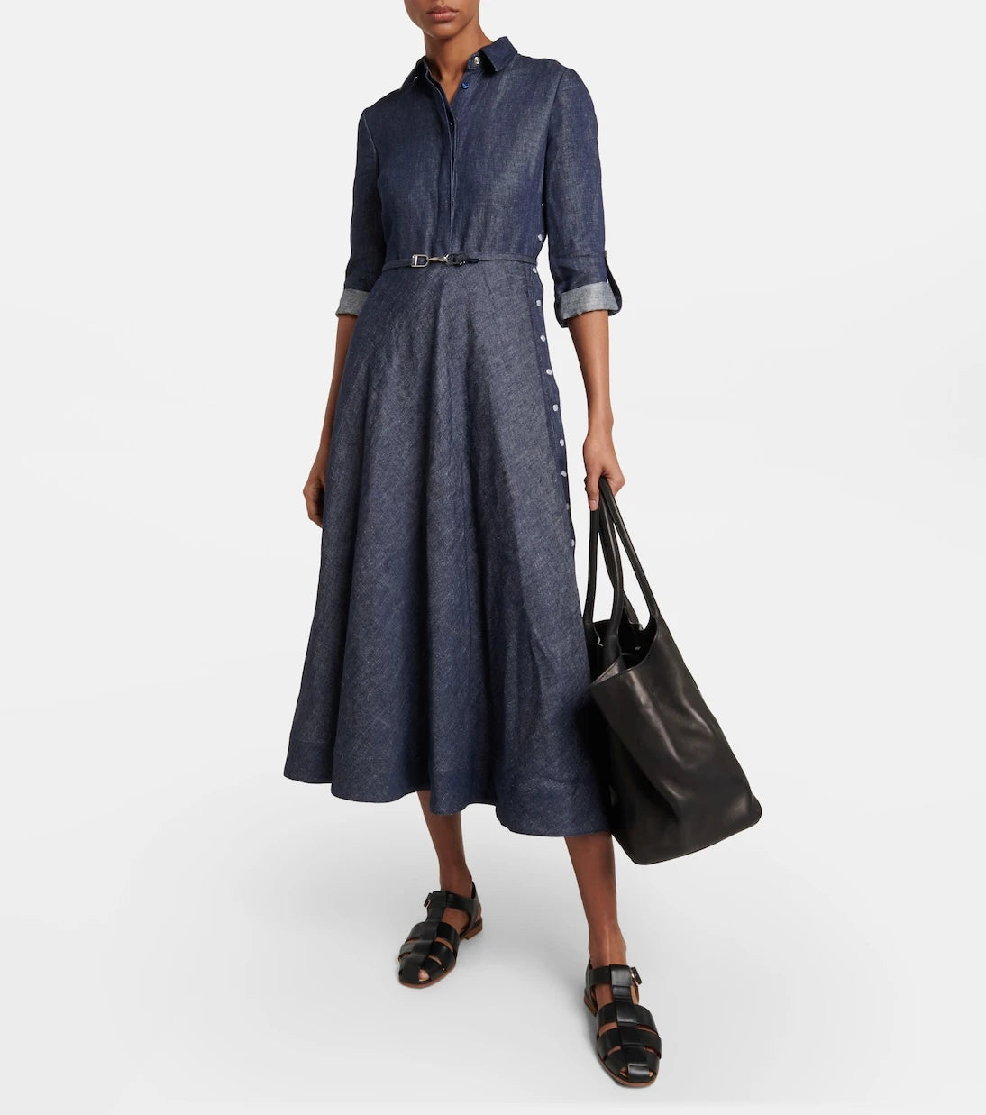 Gabriela Hearst - Marley denim midi dress