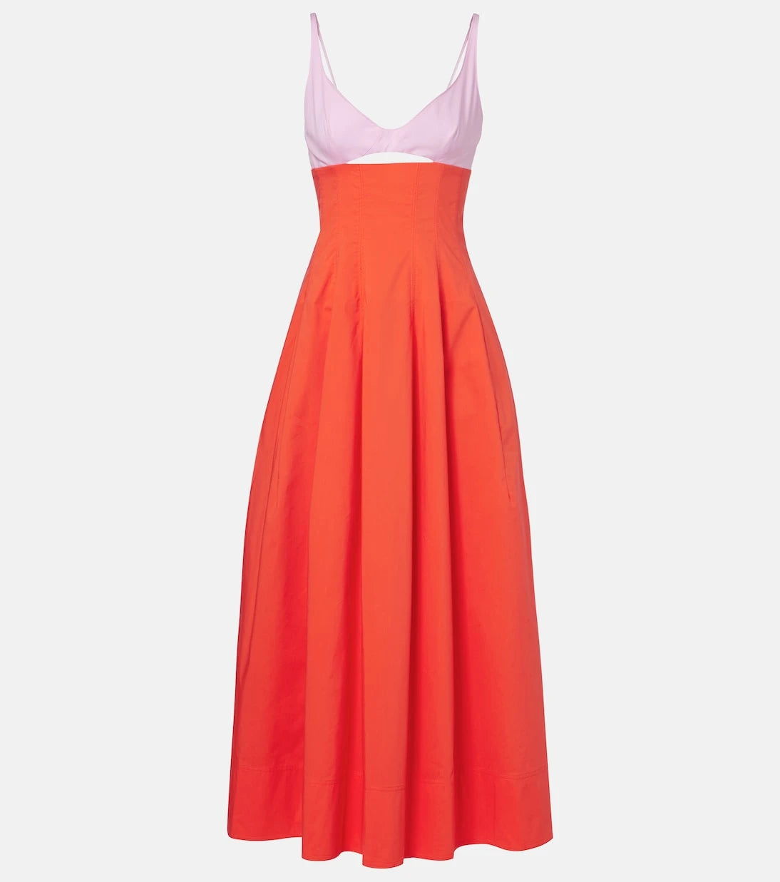 Simkhai - Maddy cotton-blend poplin midi dress