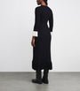 Knit Two-Tone Midi Dress