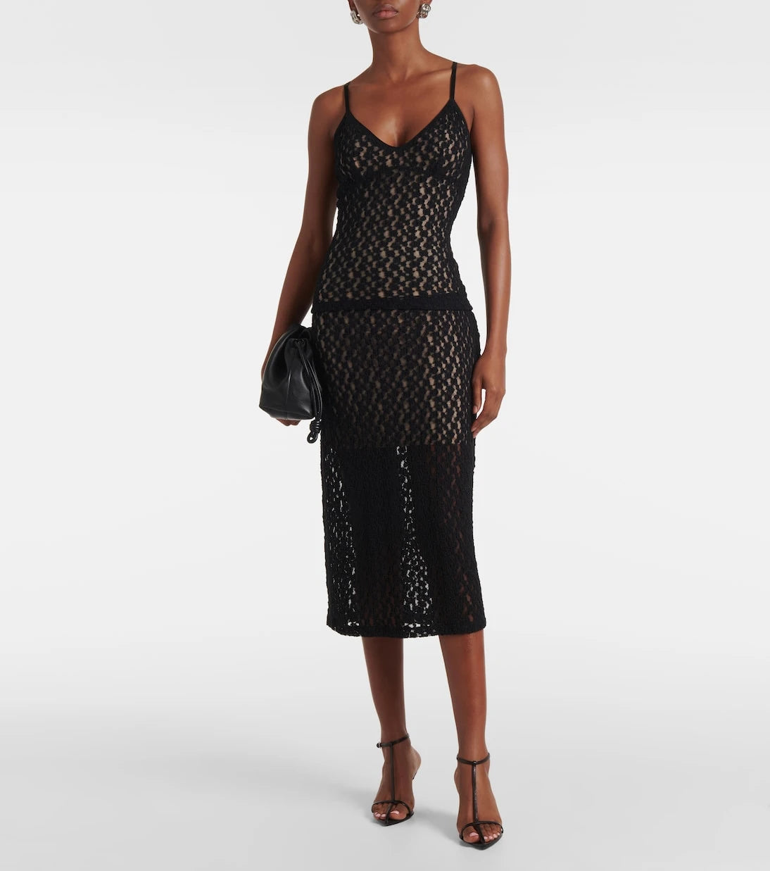 Vince - Floral sheer smocked lace camisole
