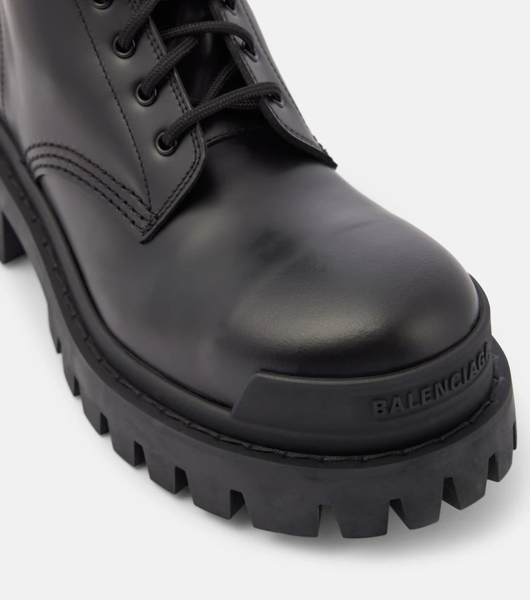 Balenciaga - Strike leather ankle boots