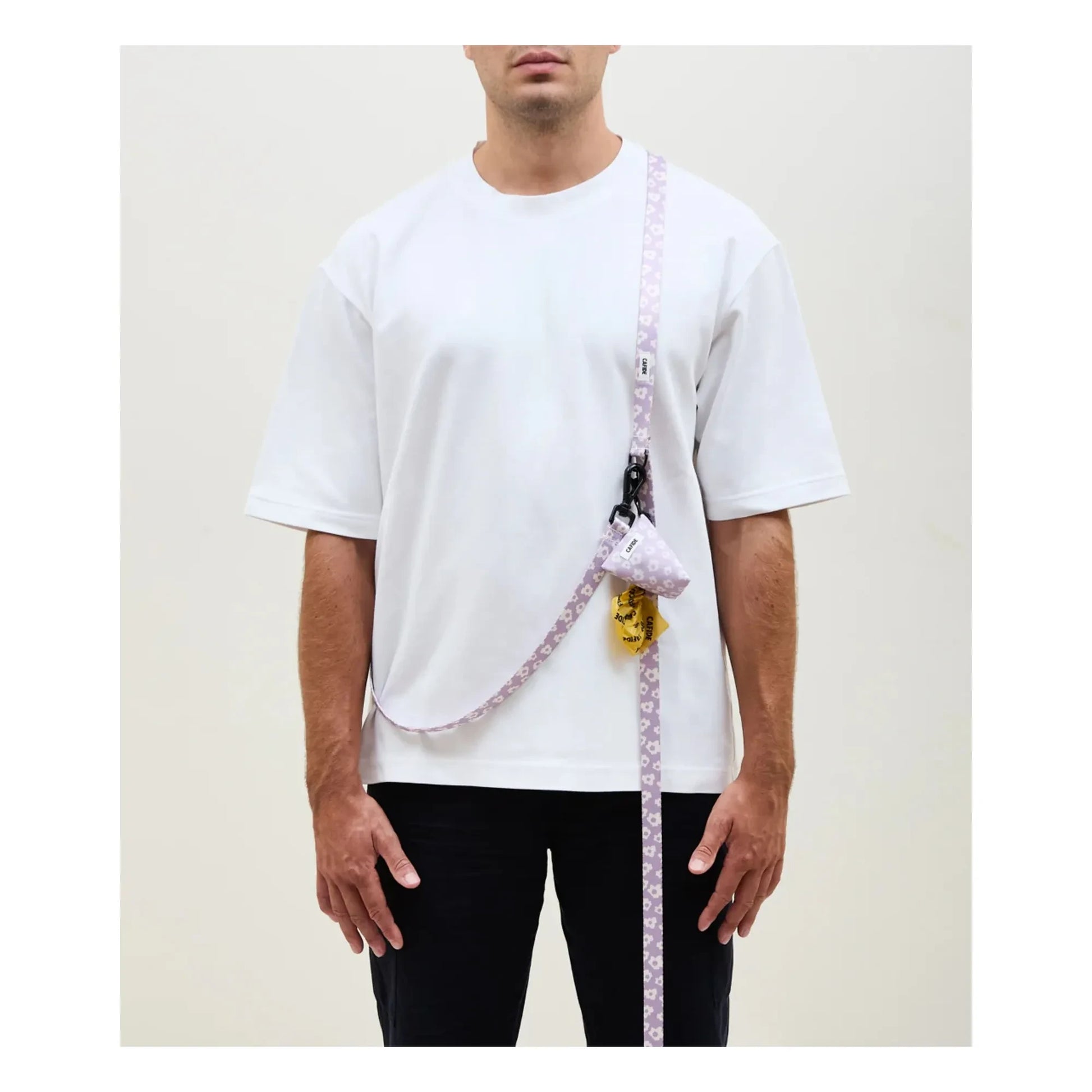 Cafide - Juno 3-position dog leash | Lilac