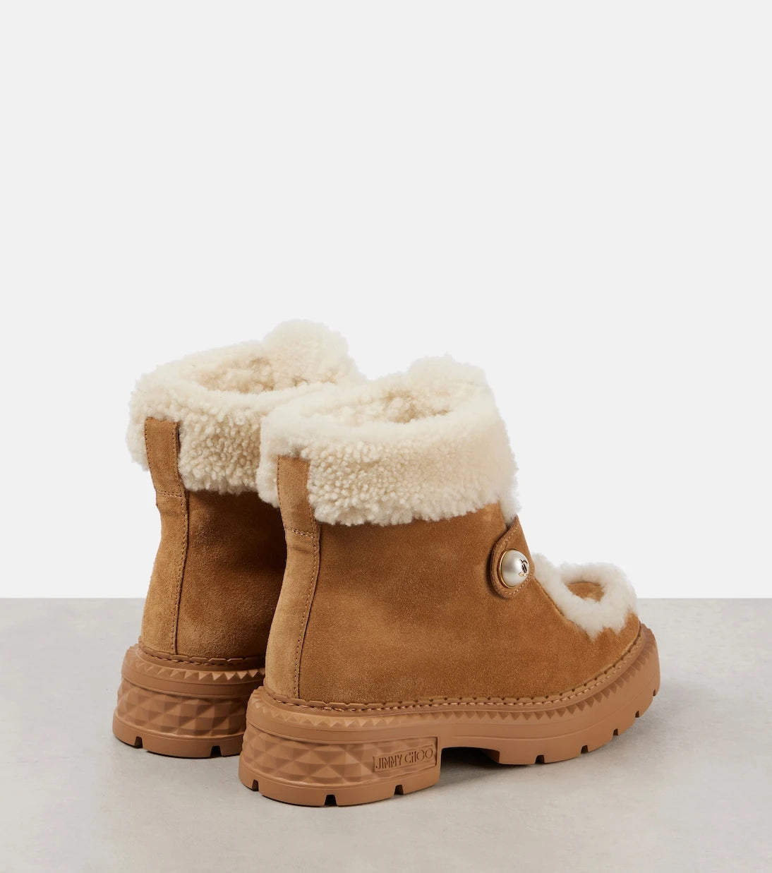 Jimmy Choo - Shea shearling-lined suede ankle boots