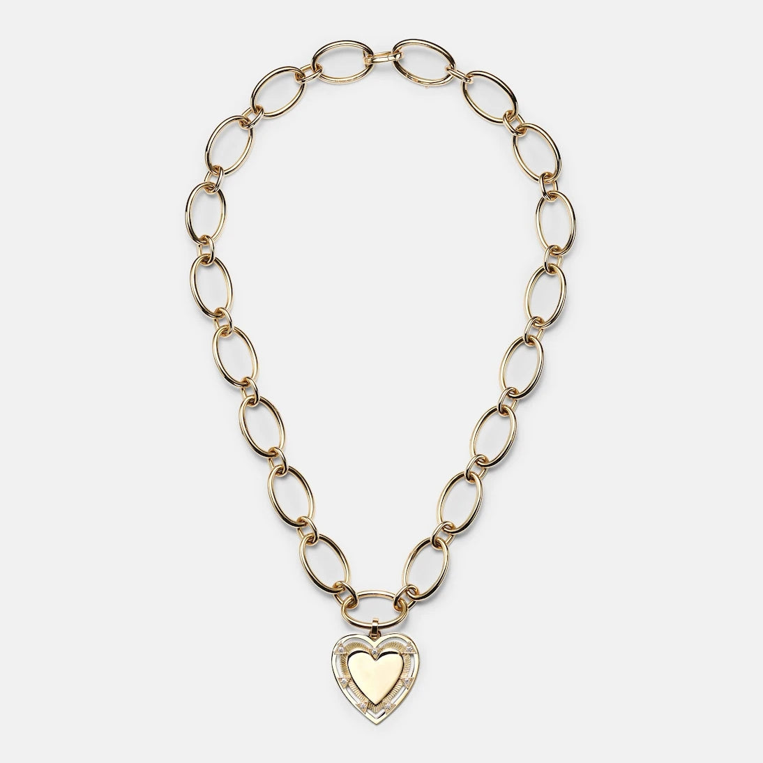 FoundRae - Love 18kt gold pendant necklace with diamonds